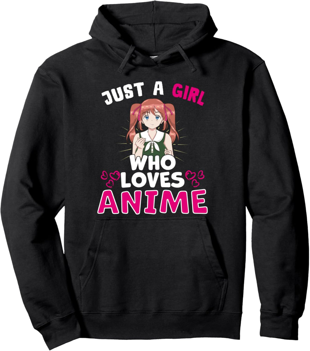 Fille Kawaii Mignon Manga - Just A Girl Who Loves Anime Pullover Hoodie