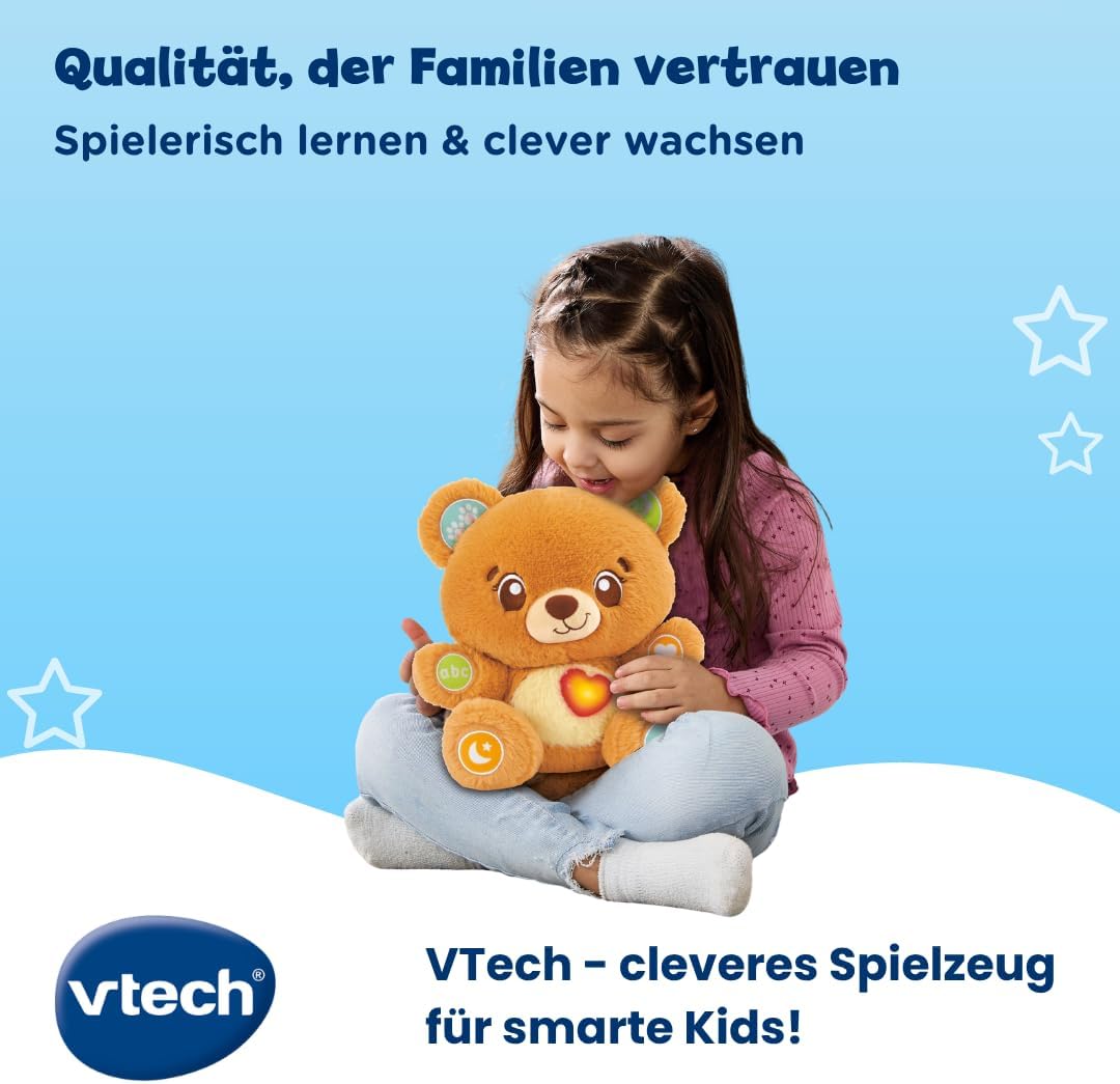 VTech Baby Spielspass-Bärchen – interaktiver Lern- &amp; Kuschelbär ab 1 Jahr