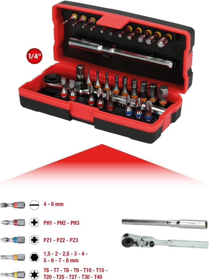 KS Tools 918.3015 CLASSIC Bit-Satz, Farbe