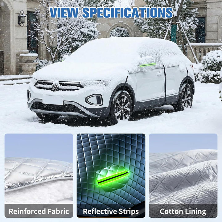 Halbgarage Auto Winterabdeckung Kompatibel mit VW T-ROC 2017-2025 – Stabile Hagelsichere Autoabdecku