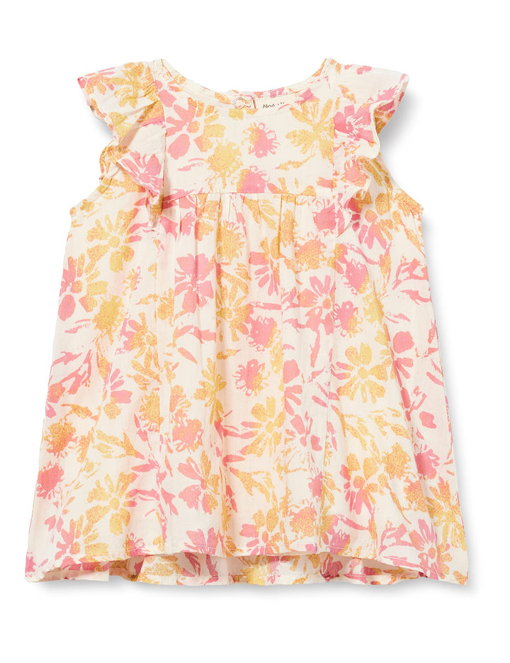 Noa Noa Miniature Baby - Mädchen Emilinnm Dress Dress 68 Print Offwhite/Rose/Yellow, 68 Print Offwhi