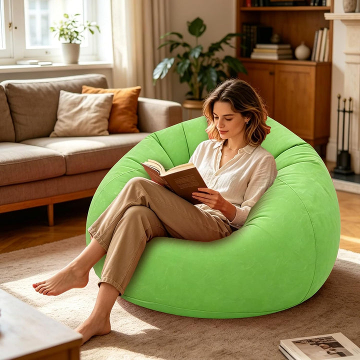 FARYODI Luftsofa, Aufblasbare Couch, Aufblasbarer Sessel, 105x105x60cm Grün, Grün