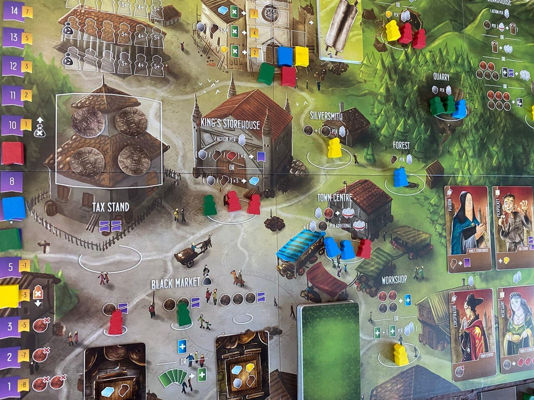 Renegade Game Studios , Architects of the West Kingdom , Board Game , Ages 12+ , 1 to 5 Players , 60