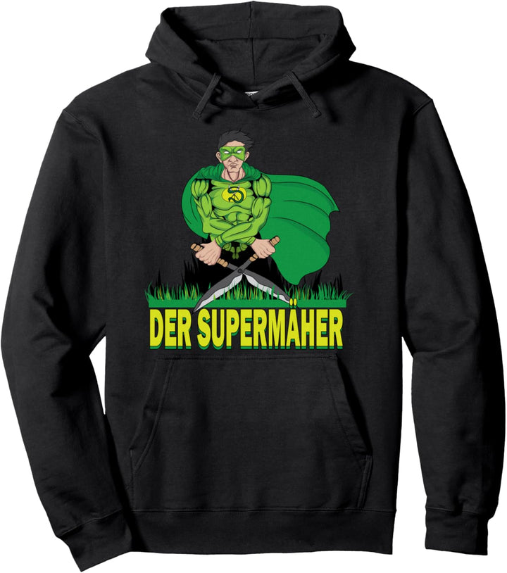 Offizieller Supermäher auf dem Gras Garten als Gärtner Pullover Hoodie