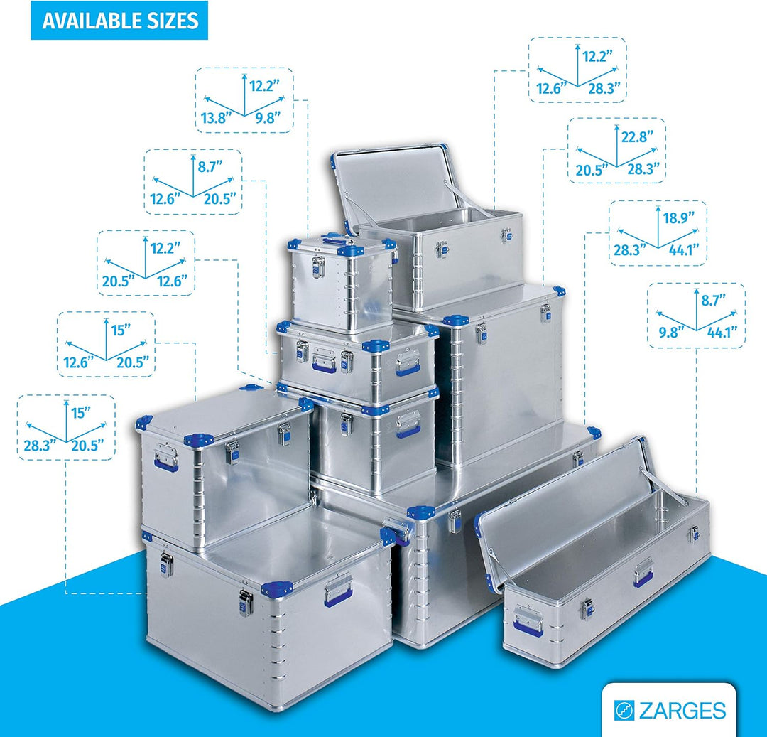 Relags Box Zarges Eurobox - 81 Liter, Silber, 81 L, 407040, 81 Liter