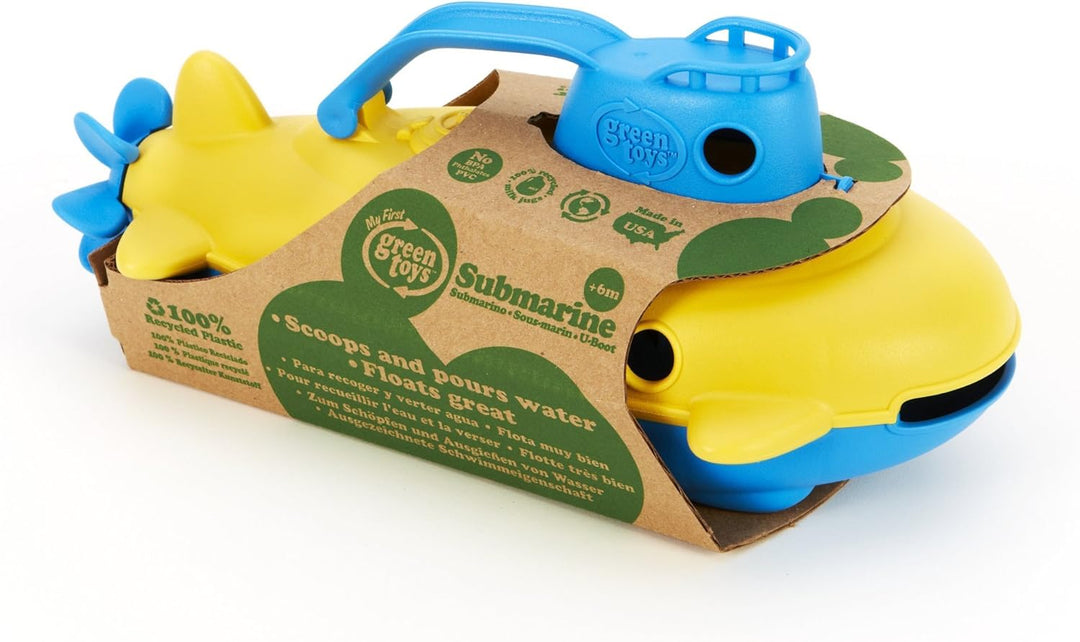 Green Toys 8601032 U-Boot, Badewannenspielzeug, Spielboot, nachhaltiges Badespielzeug für Kinder ab