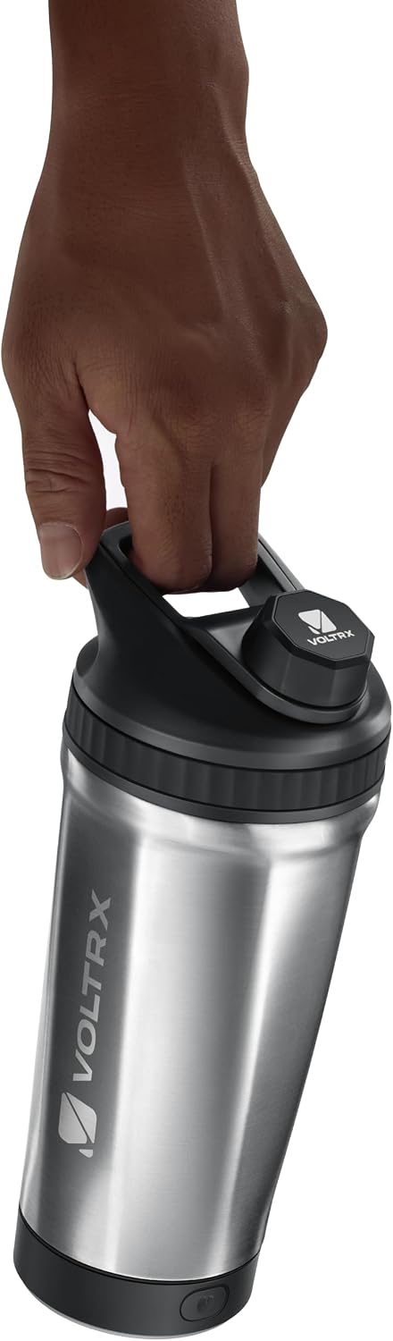 VOLTRX ChillMix Shaker Isoliertem Edelstahl - USB-C Aufladbarer Elektrischer Proteinshake-Mixer, Sha