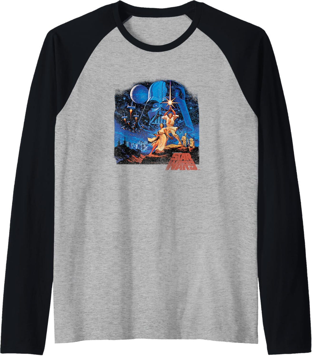 Star Wars A New Hope Classic Vintage Poster Raglan