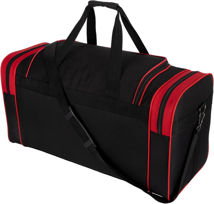Sporttasche, Reisetasche und Fitnesstasche für Damen und Herren- Tainingstasche, Gym Bag (Rot, L 73