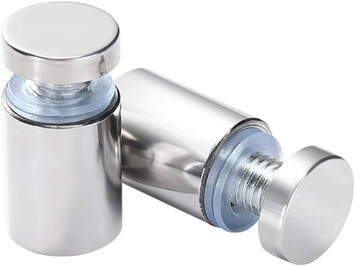 Qrity 20 x Abstandshalter Montagekleinteile Werbeglas Acryl Abstandshalter, Edelstahl, 12X40mm, mit