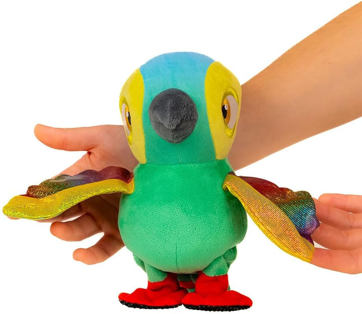 Bandai – La Farm De Zenon: Interaktives Plüschtier Lorito Pepe
