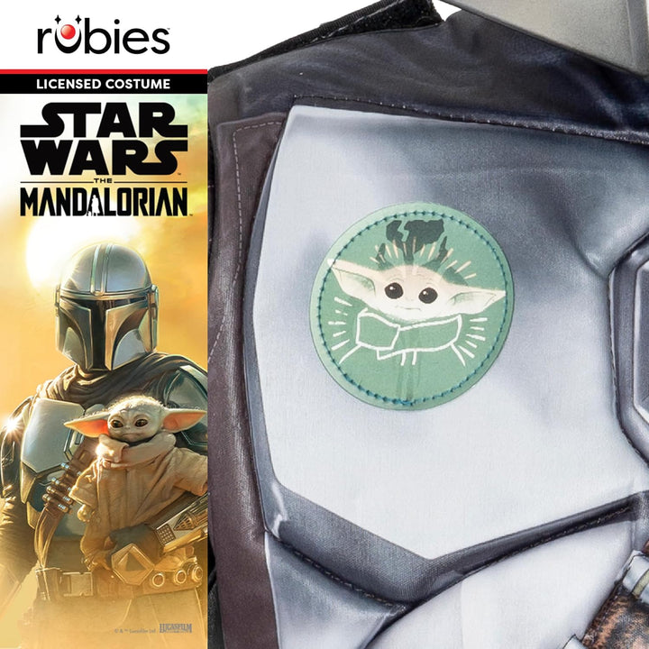 Rubie‘s Offizielles Disney Star Wars The Mandalorian Kinderkostüm, Kinderverkleidung, Halloween 8-10