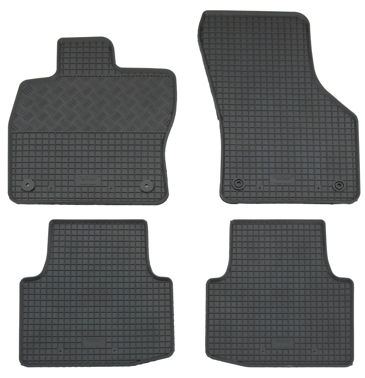 Gummi Fussmatten Set, 4teilig, Gummifussmatten Gummimatten Matten