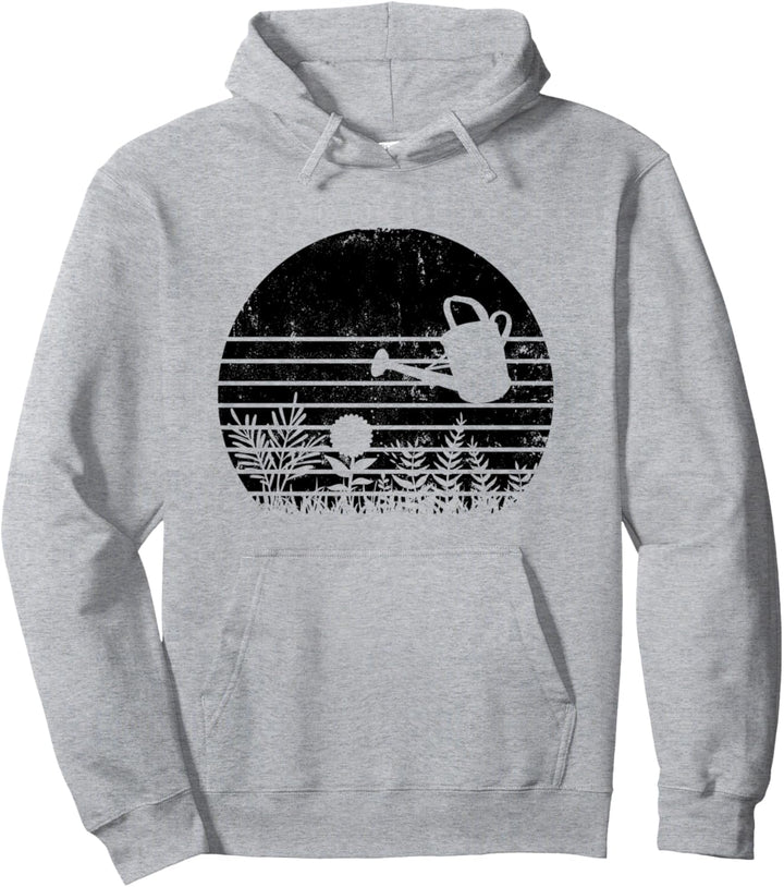 Gartenarbeit Retro Giesskanne Gärtner Beet Gartenarbeiter Pullover Hoodie