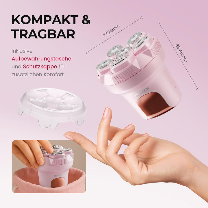 Damenrasierer Elektrisch für Beine und Körper Rosa, Rosa