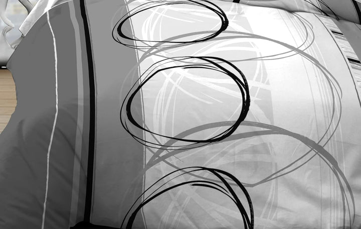 Le linge de Jules Doppelbett, Baumwolle, grau Doppelbett Grau, Doppelbett Grau
