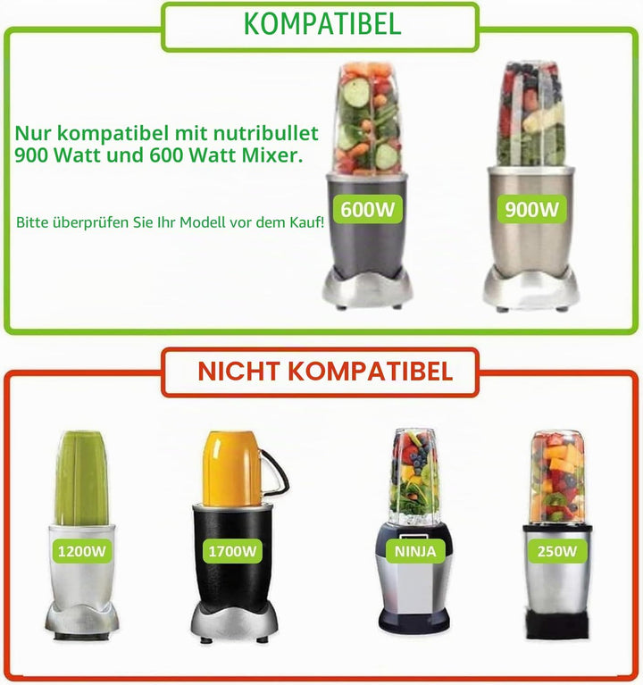 2er-Pack für 24-oz-Mixer-Ersatzbecher für Original NutriBullet Pro 900 W 600 W Extractor Blade Juice