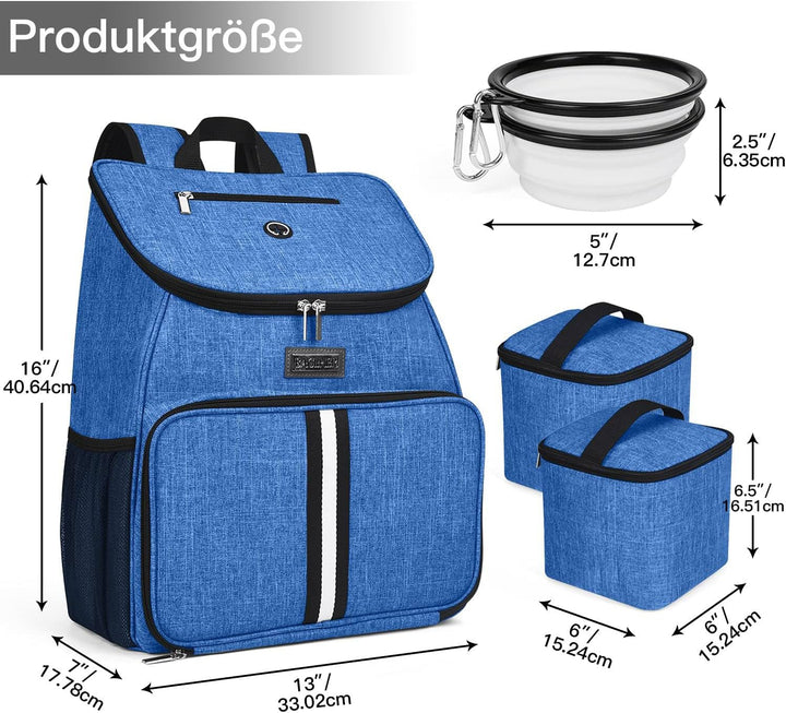 BAGLHER Hunde-Reisetasche, von Fluggesellschaften zugelassener Rucksack für Haustierbedarf, Hunderuc