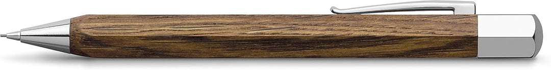 Faber-Castell 137508 - Drehbleistift Ondoro Räuchereiche, 0,7 mm, braun, 1 Stück Modern Räuchereiche