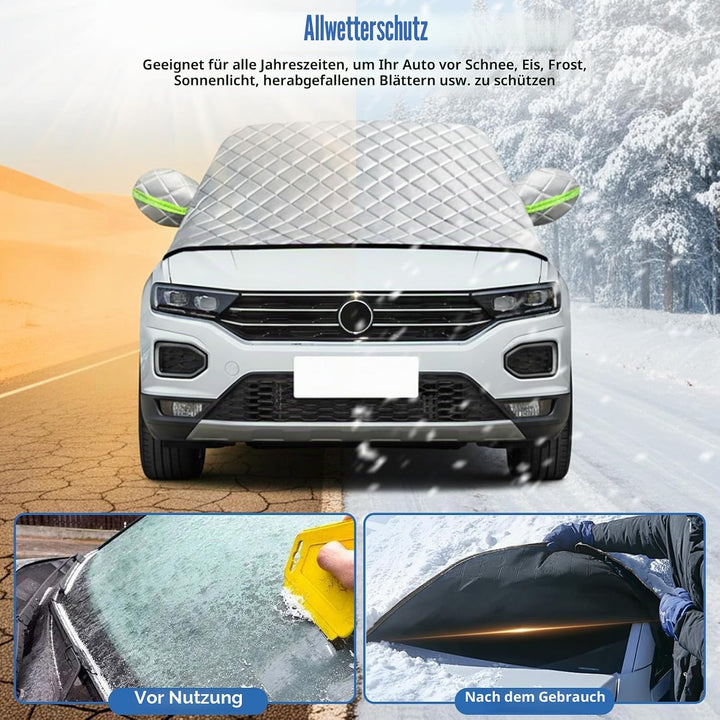 Halbgarage Auto Winterabdeckung Kompatibel mit VW T-ROC 2017-2025 – Stabile Hagelsichere Autoabdecku