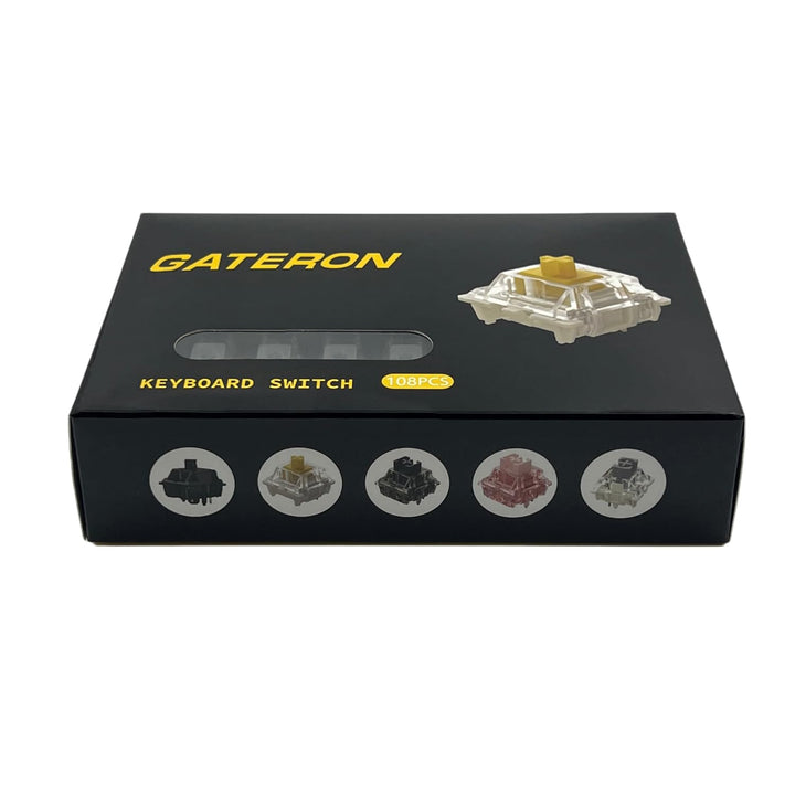 GATERON Ölkönig 3.0 vorgeschmiert Keyboard Schalter, 5-polig 55gf Schwarz Linear Switches dreifach v