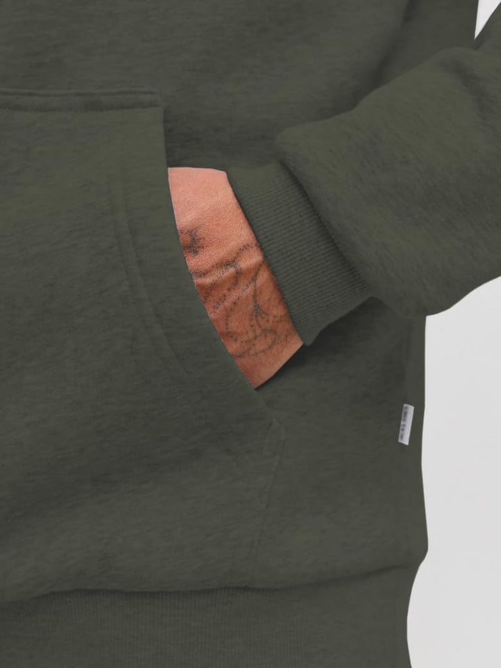 JACK &amp; JONES Male Kapuzenpullover Einfarbig Kapuzenpullover XS Beluga, XS Beluga