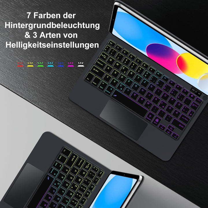 Magic Keyboard für iPad A16 11. Generation 11 Zoll 2025 &amp; iPad 10. Generation 10.9" 2022, Schwebende