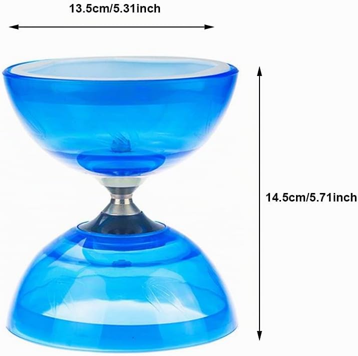 Diabolo Freiläufer mit kugellager Dreifache Lagerung Set, 4 Farben Dreifach Gelagertes Diabolo mit E