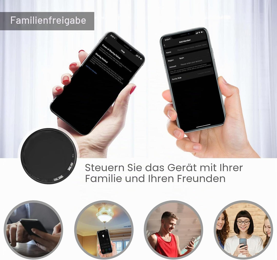 ANTELA WLAN Alexa IR Infrarot Universal Fernbedienung Smart Home, kompatibel mit Google Home, All-in