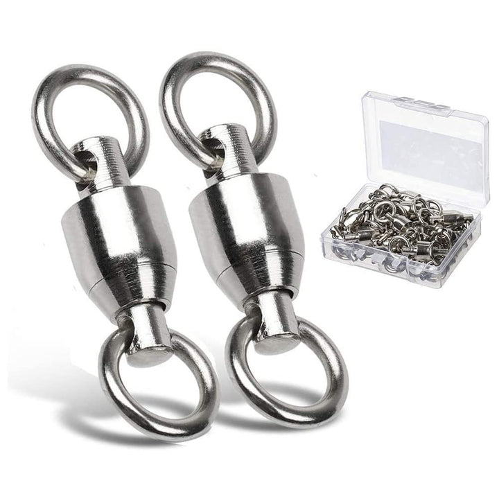 9Tong Ball Bearing Wirbel Geschweisst Ringe, Wallerwirbel Meereswirbel Salzwasserfest Spaltring Ange