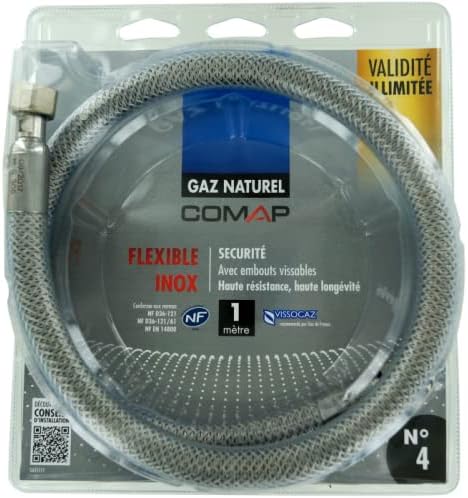 Comap s651111 flexibel Erdgas, Edelstahl, 1,00 m
