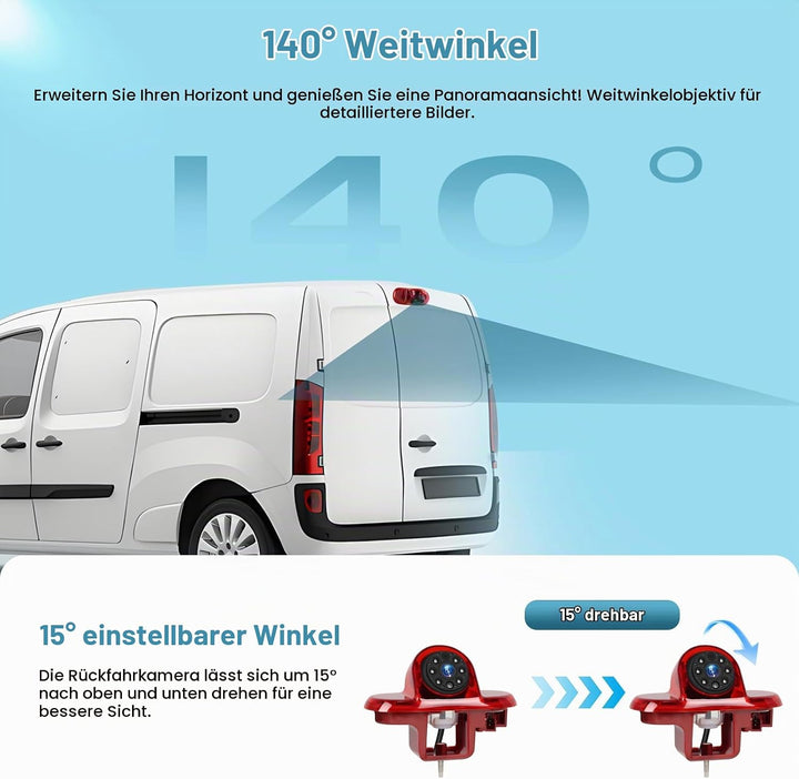 Bremslicht-Rückfahrkamera für Trafic, Combo und Vivaro