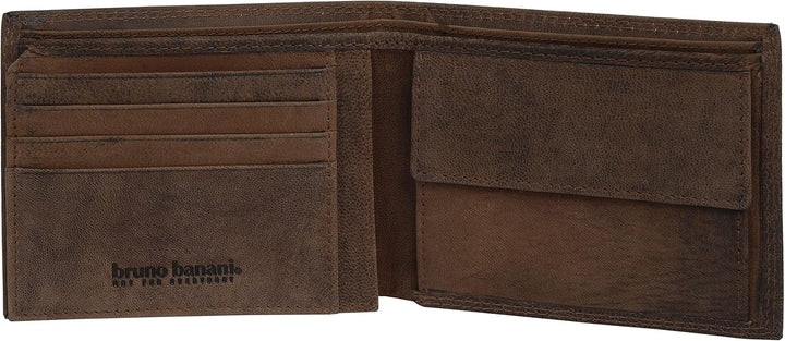 bruno banani Geldbörse Echt Leder braun Herren - 021121, Braun