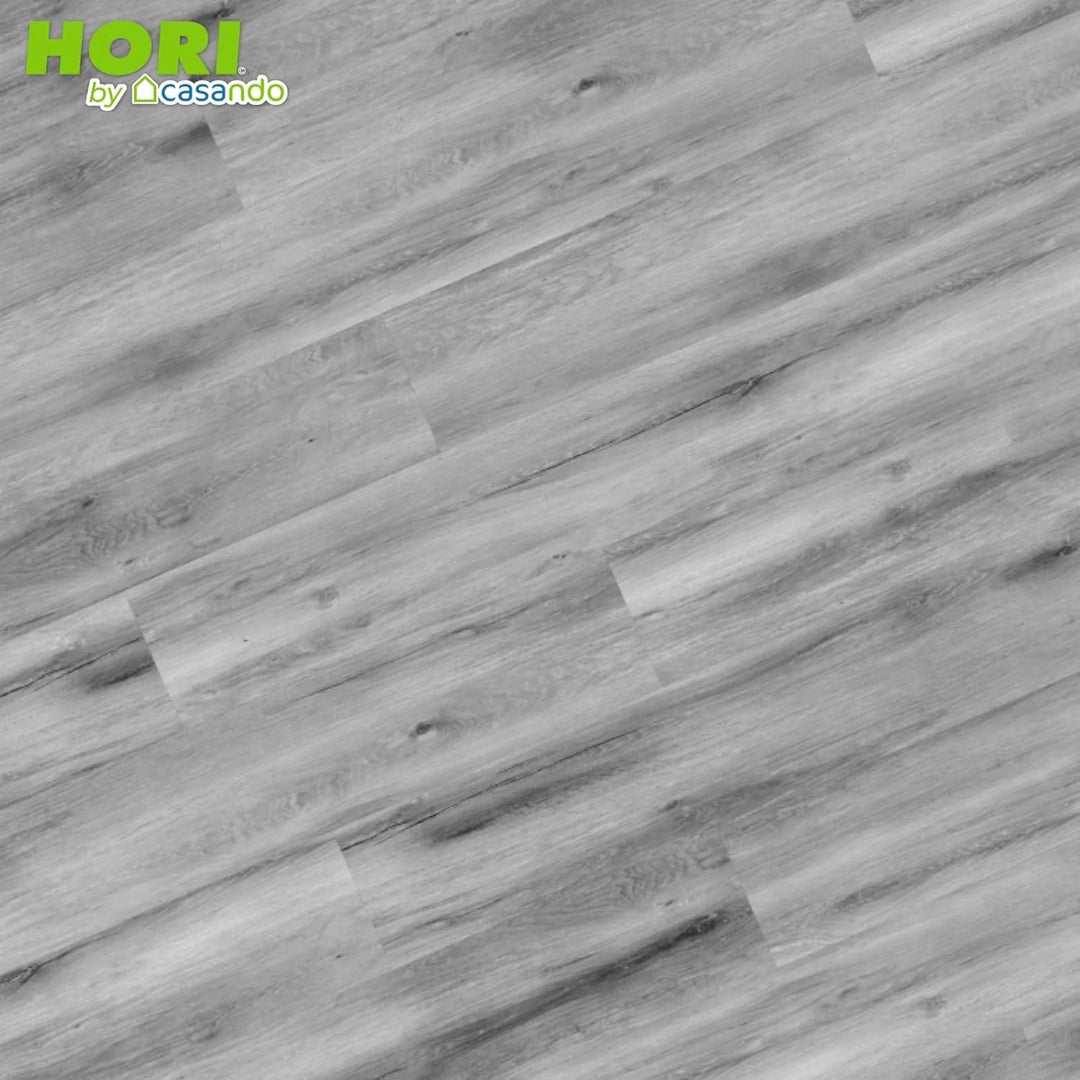 HORI Klick Hart Vinylboden aus hochwertigem SPC ohne PVC, Marone, rustikale Landhausdiele, 1,71 m²,