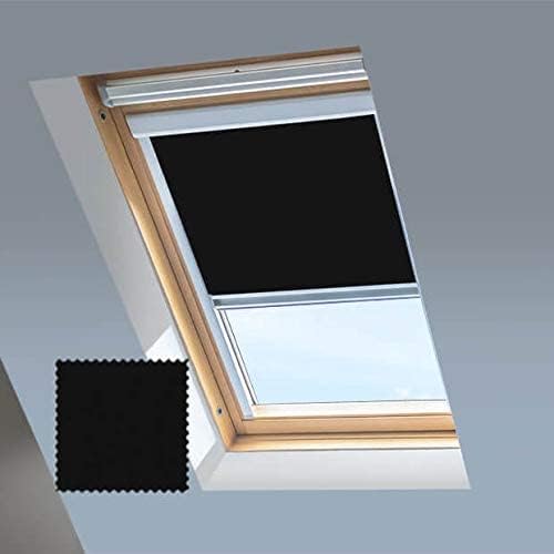 Classic Roof Blinds für VELUX Dachfenster Verdunkelungsrollo Fenstercode FK06 Schwarz