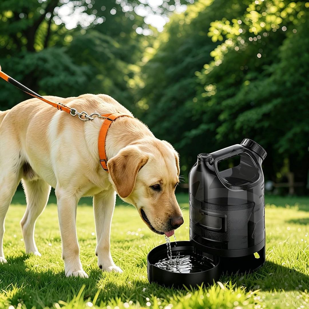 Hundetrinkflasche 2500ml Tragbare Wasserflasche für Hunde unterwegs