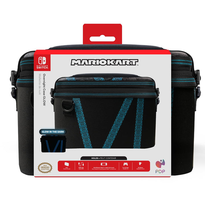 PDP Overnight Case Glow Mario Kart Drift Nintendo Switch