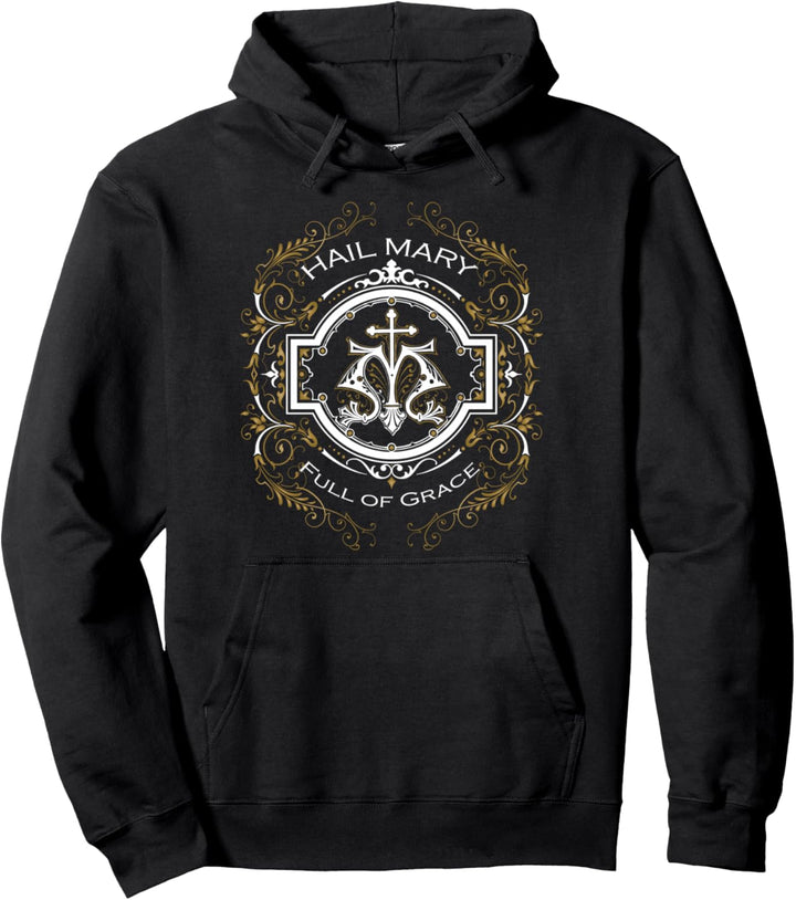 Gegrüsset seist du Maria Geschenke voller Gnade Mutter Maria Pullover Hoodie