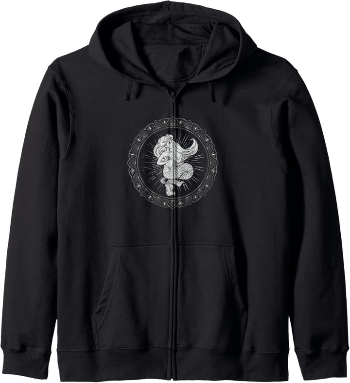 Disney The Little Mermaid Ariel Mandala Portrait Kapuzenjacke