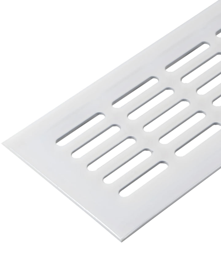 Gedotec Lüftungsgitter rechteckig aus Aluminium - 1 Stück Abluftgitter Weiss matt - Heizungsgitter 5
