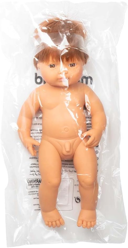 Miniland Babypuppe rothaariger Junge 38cm, 31049