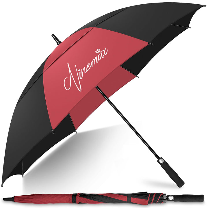 NINEMAX Golfschirm Gross 62/68 Inch Golf Regenschirm Sturmfest Automatik Öffnen Golf Regenschirm Dop