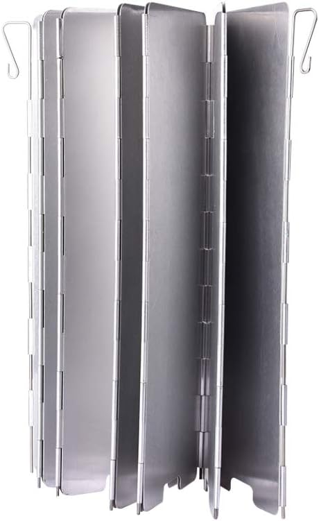 Outdoor Aluminium Windschutz Faltbar Windschutzscheibe Campingkocher Brennerwindschutzscheibe drauss