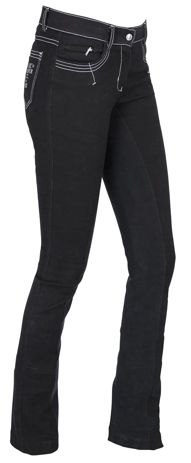 Covalliero Kerbl Reithose BasicPlus, Damen Jodhpurreithose Damenreithose 34-46 36 Schwarz, 36 Schwar