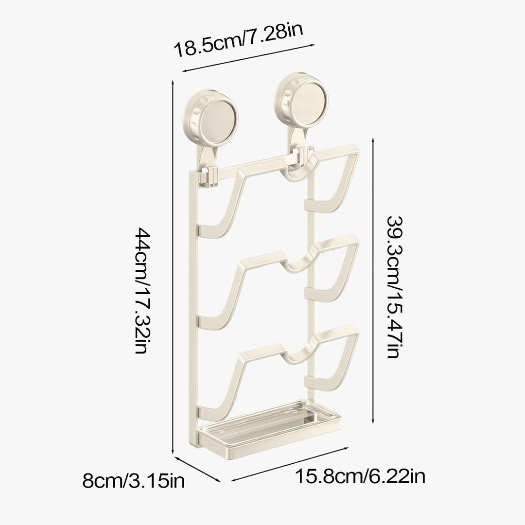 Topfdeckel Organizer - Topfdeckelhalter Mit 3 Etagen,Platzsparende Organisation für Küchenaufbewahru
