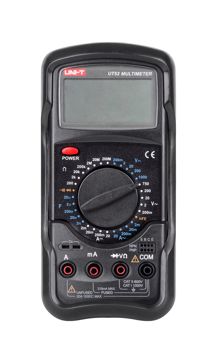 UNI-T UT52 Digital-Multimeter Widerstand Messung schwarz