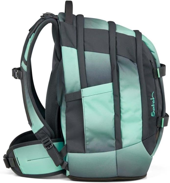 Satch Pack Pencil Slider Light Edition Schulrucksack Set 3tlg. inkl. Sportbeutel (Gradient Mint), Gr