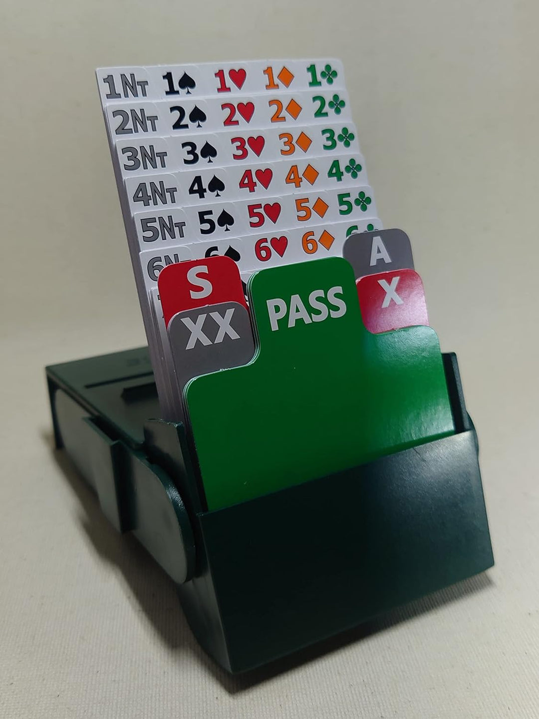 Bridge Bidding Box 4er Set (grün)