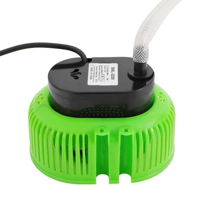Mini Schmutzwasser Leise Tauchpumpe Poolabdeckpumpen max. Fördermenge 3000 l/h mit 3 Düse, 5m Schlau