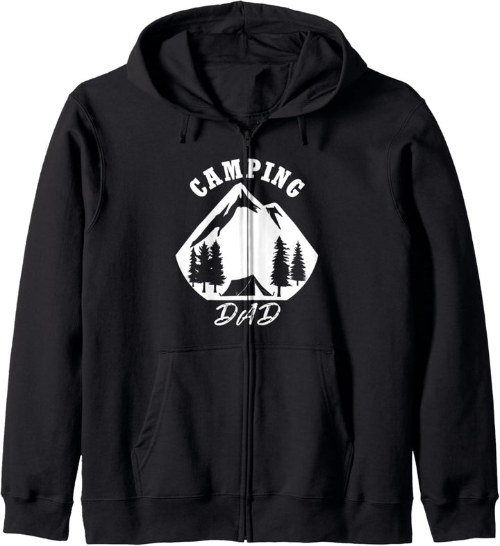 Camping Papa Lustig Natur Camper Wildtiere Kapuzenjacke